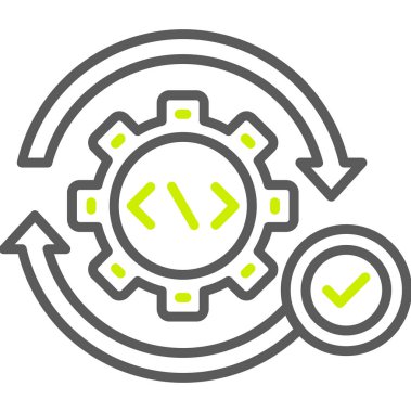 veri ayarları çizgi simgesi, vektör, illüstrasyon, taslak işareti, vektör sembolü, doğrusal arkaplan