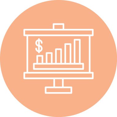 ticari grafik vektör simgesi