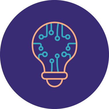 ampul simgesi, vektör illüstrasyonu