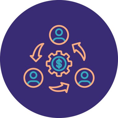 Seo simgesinin vektör illüstrasyonu