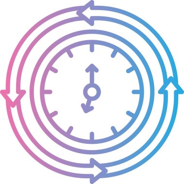 zaman simgesi, vektör illüstrasyonu