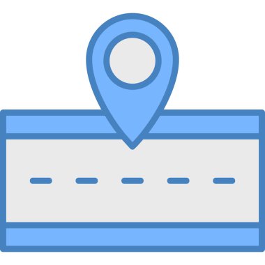 Harita konumu vektör simgesi