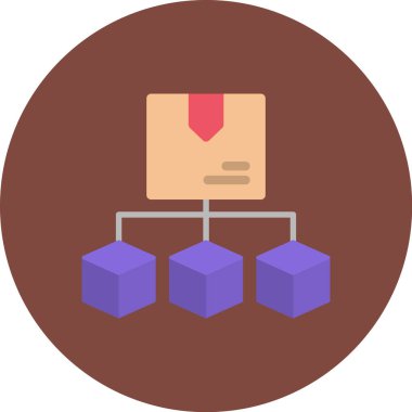 Kutu. Web simgesi basit illüstrasyon