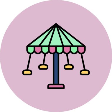 Bir sirk ikonunun vektör çizimi