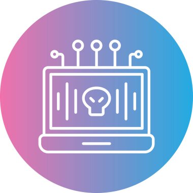 Bilgisayar simgesinin vektör illüstrasyonu