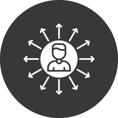 İş simgesinin vektör illüstrasyonu