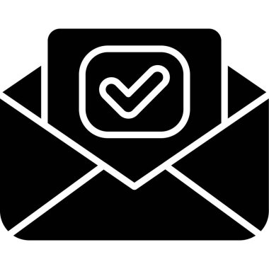 Mektup. Web simgesi basit illüstrasyon