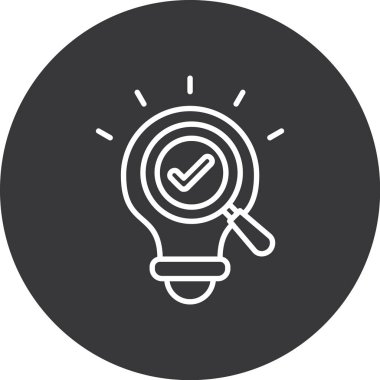 ampul simgesi, vektör illüstrasyonu