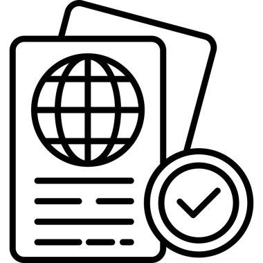 belge simgesi, vektör çizimi