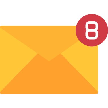 e-posta ileti simgesi düz biçimli