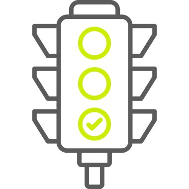 ampul simgesi, vektör illüstrasyonu