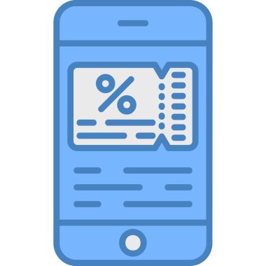 İndirim simgesi, vektör illüstrasyonu