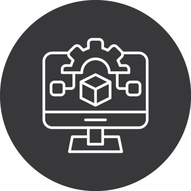 seo modern simgesinin vektör illüstrasyonu