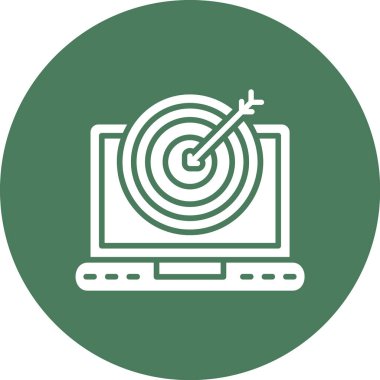 Dizüstü bilgisayar simgesinin vektör çizimi