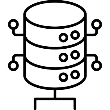 sunucu veritabanı simgesi, basit biçim