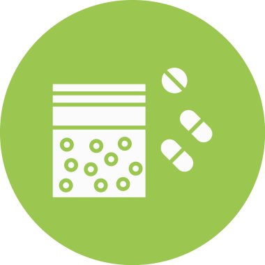 İlaç simgesinin vektör illüstrasyonu