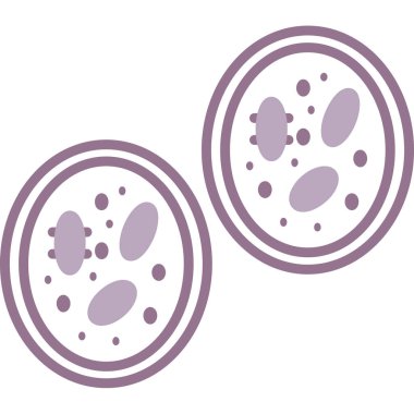 bakteri ikonu. vektör illüstrasyonu