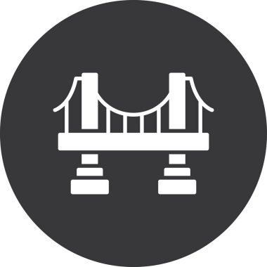 Köprü. Web simgesi basit illüstrasyon