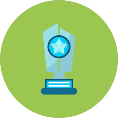 ödül kabı vektörü düz simgesi