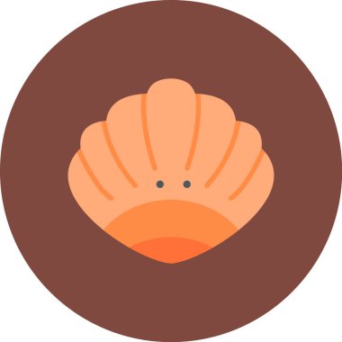 Deniz kabuğu vektör simgesi