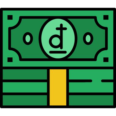 Para için. Web simgesi basit illüstrasyon