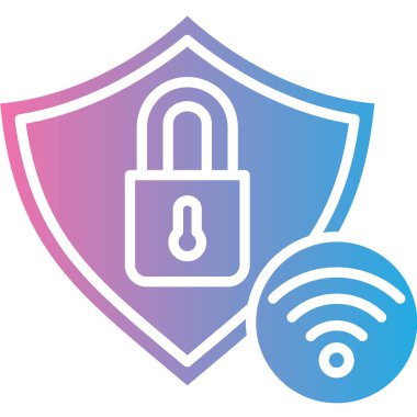 Wi-Fi simgesinin vektör illüstrasyonu