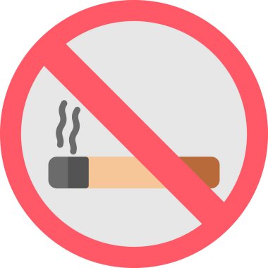 sigara işareti vektör simgesi