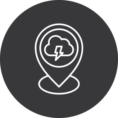 Konum simgesinin vektör illüstrasyonu