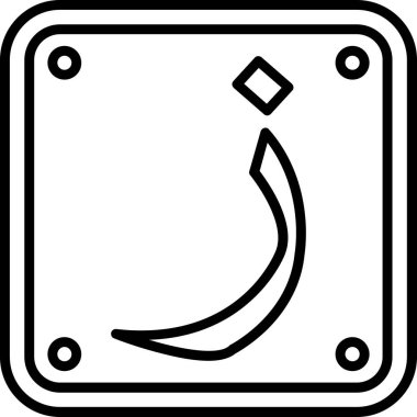 Tek bir simgenin vektör illüstrasyonu