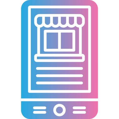 vektör alışveriş simgesi illüstrasyonu