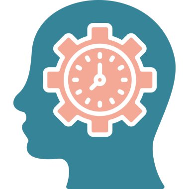 Zaman Vites vektör simgesi. biçim düz bicolor sembolü, gri ve cyan renkleri, yuvarlak açılar, beyaz arkaplan.