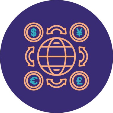 küresel ağ. Basit resimleme