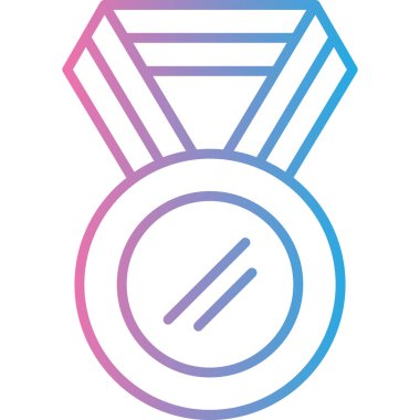 Madalya. Web simgesi basit illüstrasyon