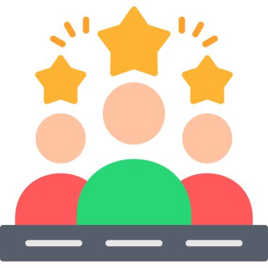 Doldurulmuş ana hatlar biçiminde favori derecelendirme geribildirim simgesi