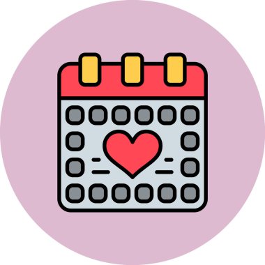 Web ve mobil uygulama tasarımınız için beyaz arkaplanda izole edilmiş takvim simgesi vektörü