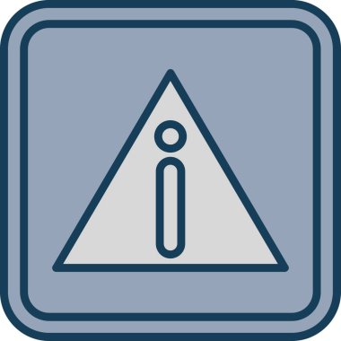 Üçgen simgesi, vektör çizimi