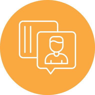 Müşteri servis simgesi vektör illüstrasyonu