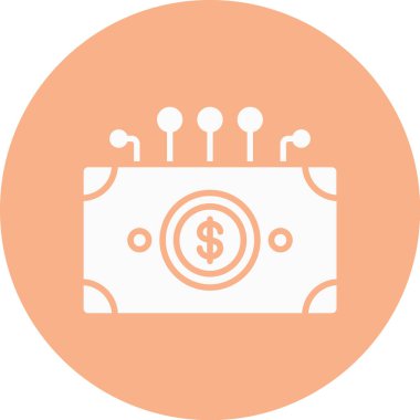 Dolar simgesi vektör illüstrasyonu