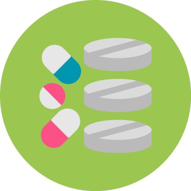 hapları simgesi. Düz tasarım