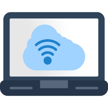 bulut wifi vektör simgesi