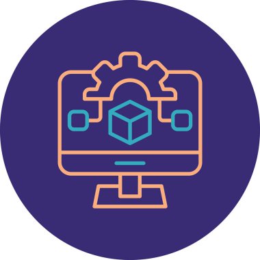 seo modern simgesinin vektör illüstrasyonu