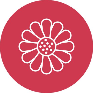 Bir çiçeğin vektör illüstrasyonu