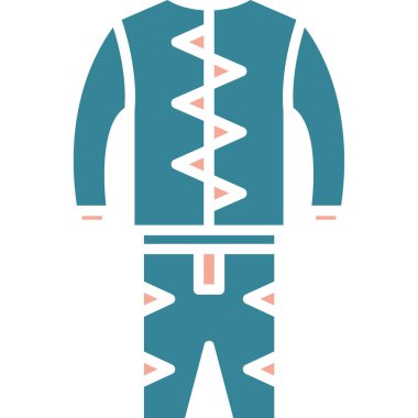 Beyaz arkaplan vektör illüstrasyonunda izole edilmiş, düz stil Amerikan futbolu ikonu