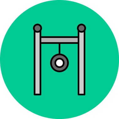 Bir oyun alanı simgesinin vektör illüstrasyonu