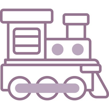 tren simgesi vektör illüstrasyonu