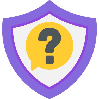 Soru işareti. Web simgesi basit illüstrasyon