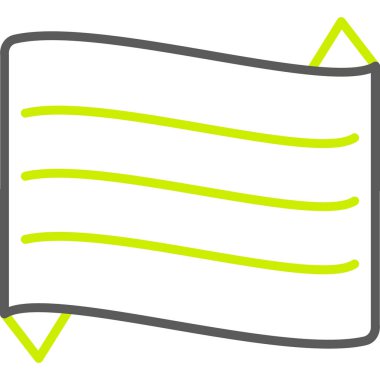 Boş Not vektör illüstrasyonu