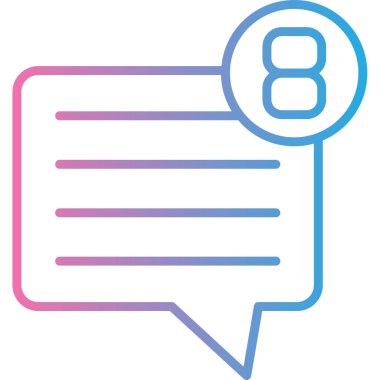 ileti ikonu vektör illüstrasyonu