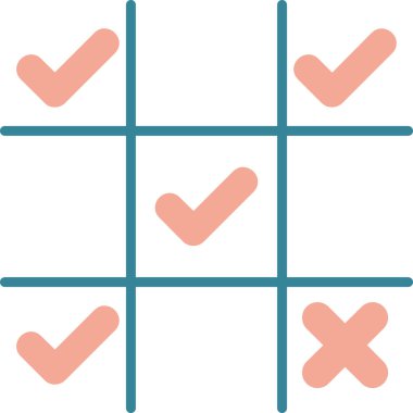 İşaretleme simgesi vektör illüstrasyonunu kontrol et