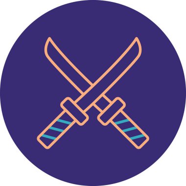 Bıçak. Web simgesi basit illüstrasyon